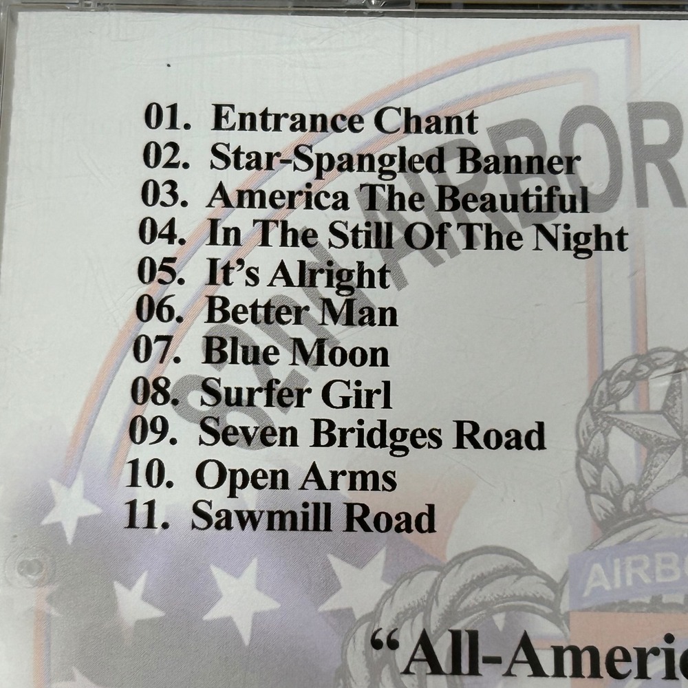 82nd Airborne Division All-American Chorus A Soldier's Heart CD 2005 US Army - Picture 7 of 9